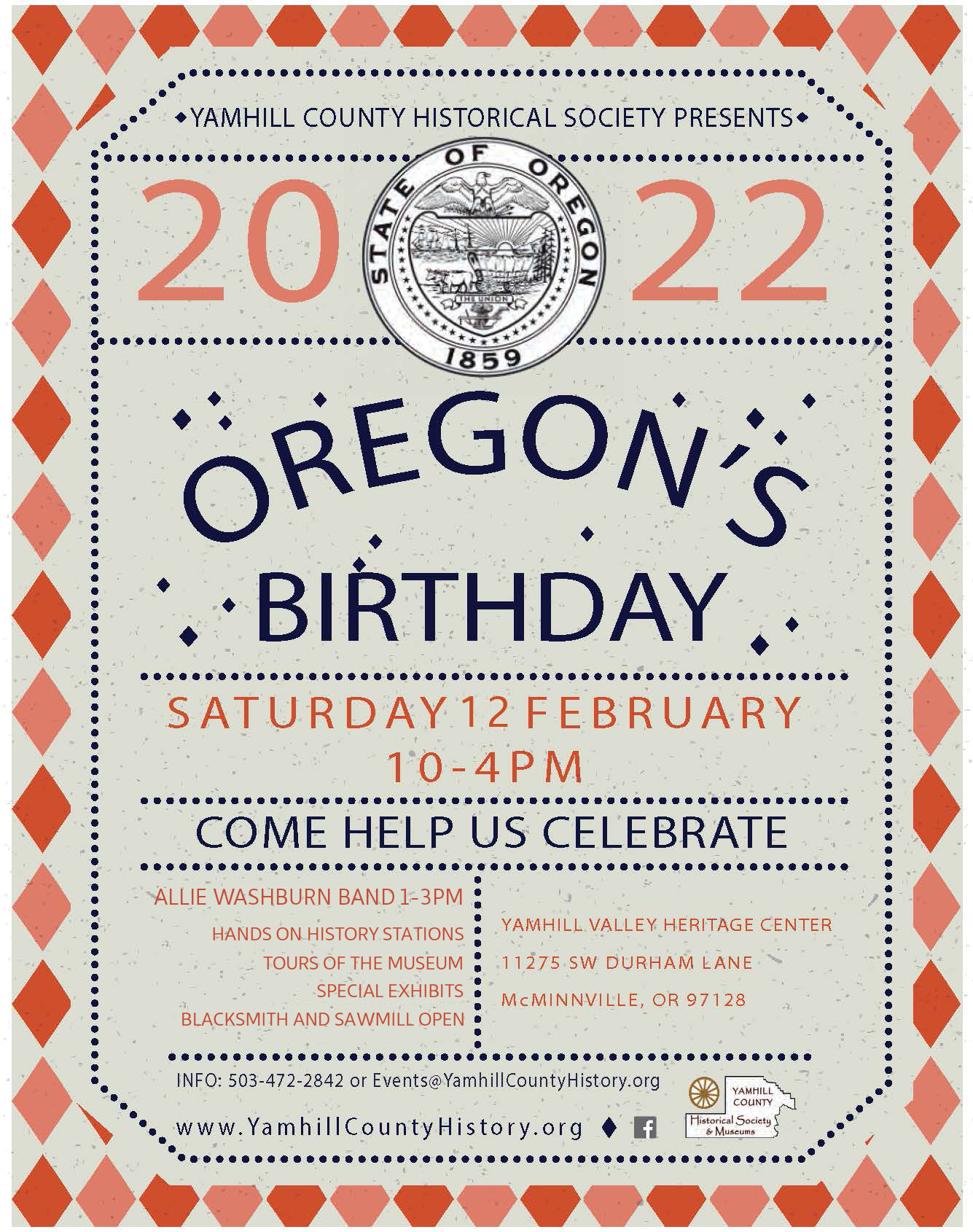Oregon's Birthday Celebration Yamhill County Historical Society & Museums